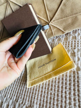 Load image into Gallery viewer, Black satin card case