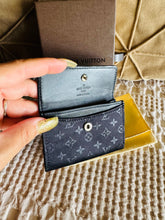 Load image into Gallery viewer, Black satin card case