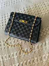 Load image into Gallery viewer, Black Gucci w original gold chain
