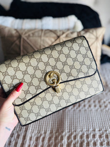Gucci GG web shoulder bag